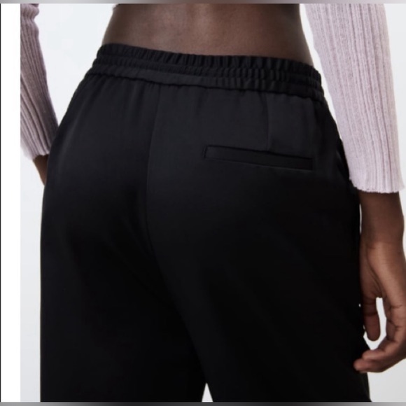 ZARA COMFY BLACK DRAWSTRING PANT - Picture 5 of 6